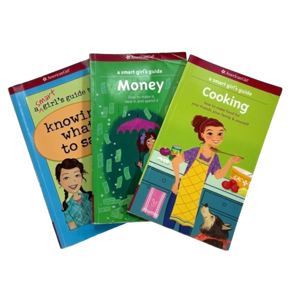 Lot 3 American Girl A Smart Girls Guide Cooking Money What To Say Books